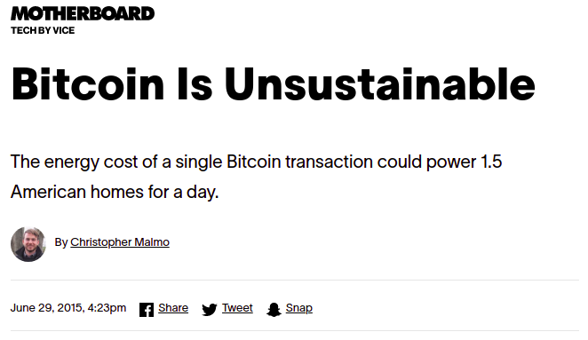 Bitcoin Is Bad